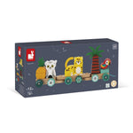Janod Tropik Train - 11 Pieces and 3 Cars for First Steps