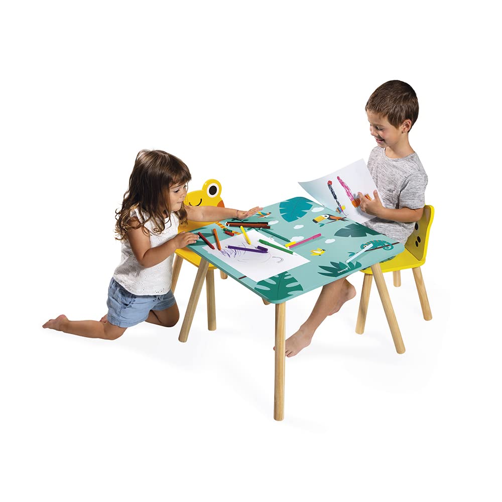 Janod Tropik Table and 2 Chairs - Frog and Jaguar Furniture