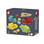 Janod Whale Sorting Game - 17 Pieces for Colors and Shapes