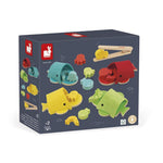 Janod Whale Sorting Game - 17 Pieces for Colors and Shapes