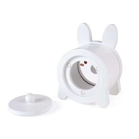 Janod Bunny Piggy Bank - Magnetic Wooden Saver for Kids