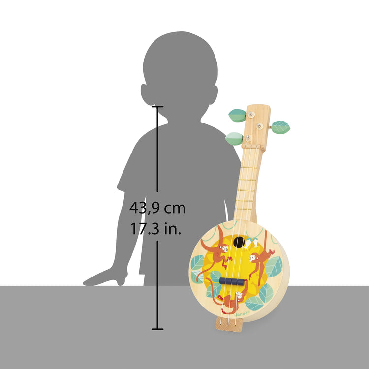 Janod Wooden Banjo - 3 Spare Strings for Young Musicians