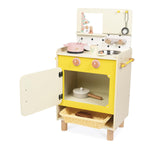 Janod Yellow Wooden Kitchen - 11 Accessories and Sound Knobs