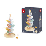 Janod Bird Descender - Wooden Slide with Rolling Marbles