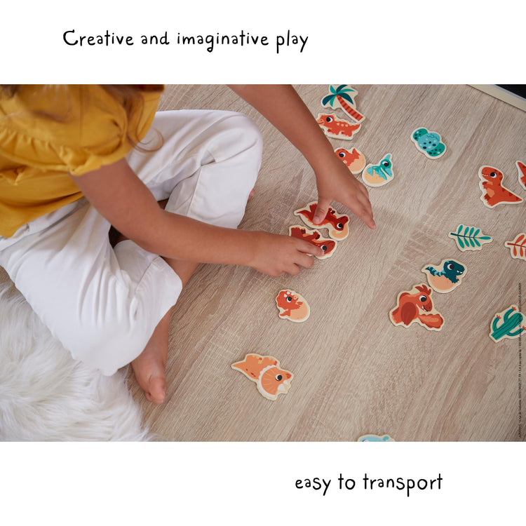 Janod Dino Magnets - Wooden Set for Creative Storytelling