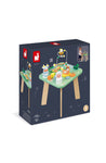 Janod Pretty Meadow Activity Table - 7 Fun Wooden Games