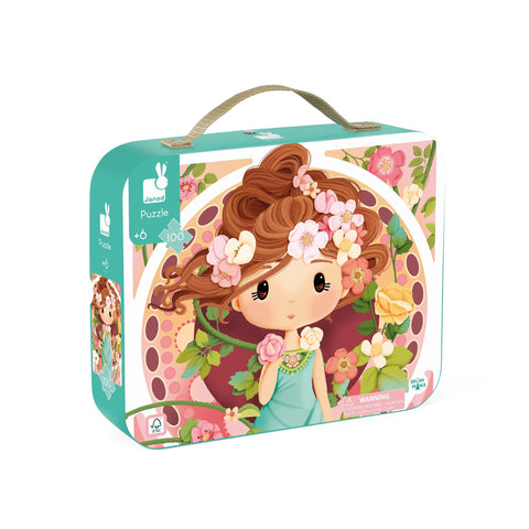 Janod Mucha Puzzle - 100 Pieces in a Giftable Carry Case