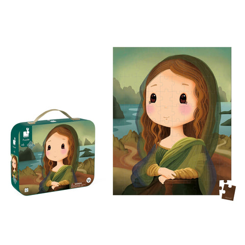 Janod Leonardo Da Vinci Puzzle - 100 Pieces in Gift Case