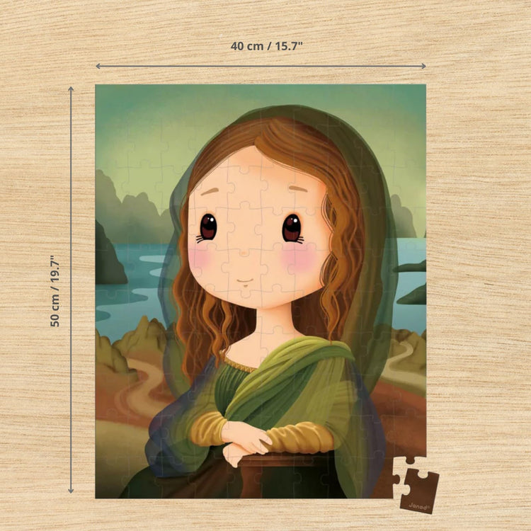 Janod Leonardo Da Vinci Puzzle - 100 Pieces in Gift Case