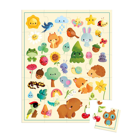 Janod Nature Jigsaw Puzzle - 20 Pieces in a Carrying Case