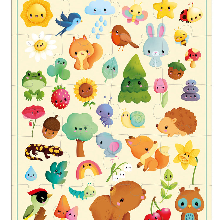 Janod Nature Jigsaw Puzzle - 20 Pieces in a Carrying Case