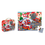 Janod Fire Rescue Jigsaw Puzzle - 24 Pieces in Gift Case