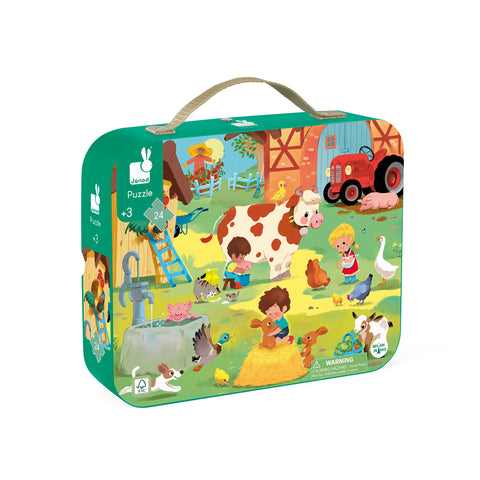 Janod Day at the Palace Puzzle - 24 Pieces With Carry Case