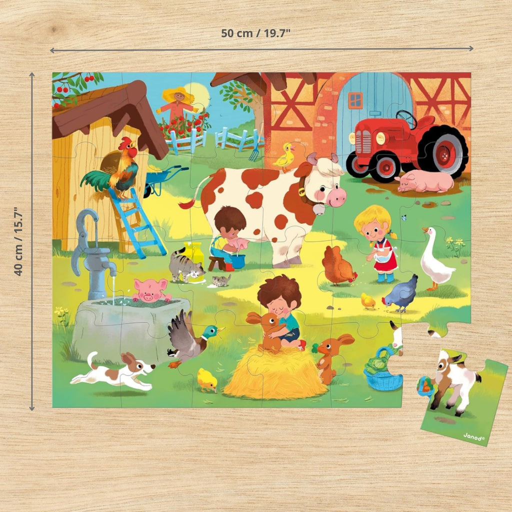 Janod Day at the Palace Puzzle - 24 Pieces With Carry Case