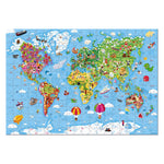Janod Giant World Map Puzzle - 300 Pieces for Discovery