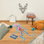 Janod Human Body Puzzle Set - 4 Giant Glow-in-Dark Puzzles
