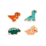Janod Dino Puzzles - 4 Progressive FSC Wooden Dinosaurs