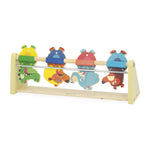 Janod Applepop Slingshot Gallery - 4 Falling Targets Fun