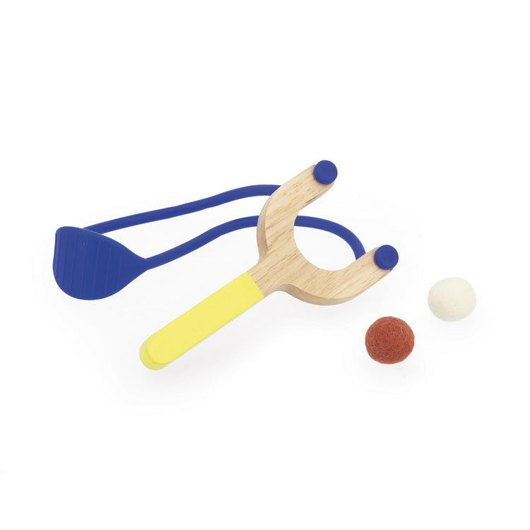 Janod Applepop Slingshot Gallery - 4 Falling Targets Fun