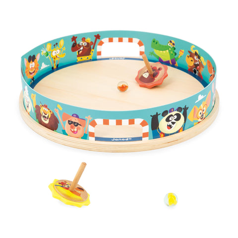 Janod Applepop Top Arena - 2 Launchers and 2 Marbles Fun