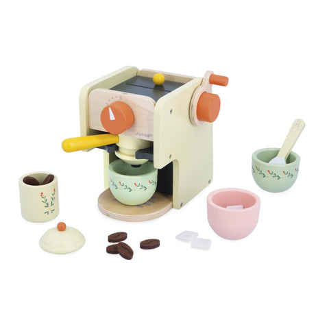 Janod Barista Coffee Grinder Set - 20 Accessories for Café Play