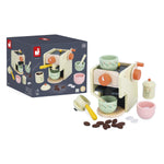 Janod Barista Coffee Grinder Set - 20 Accessories for Café Play
