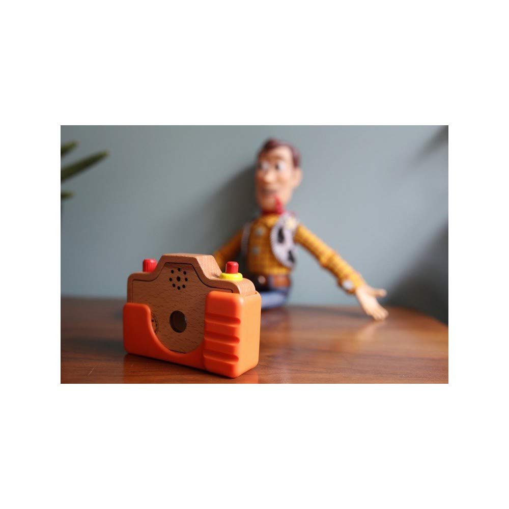 Janod Toddler Camera - Wooden Camera with Flash & Kaleidoscope