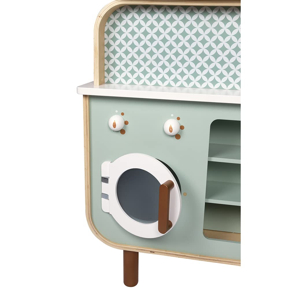 Janod Big Cooker Reverso - Kitchen & Laundry with 8 Accessories