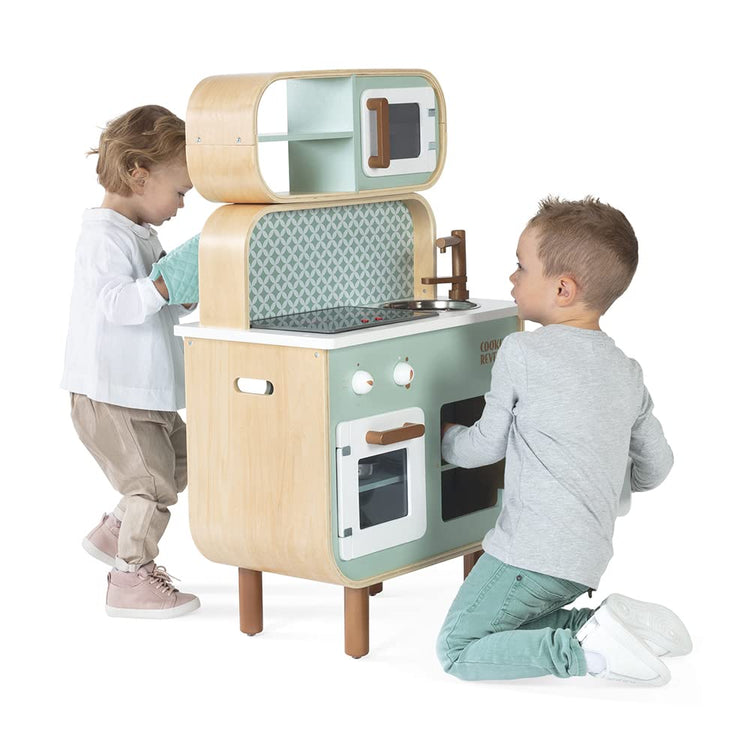 Janod Big Cooker Reverso - Kitchen & Laundry with 8 Accessories