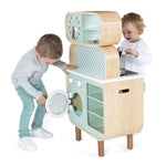 Janod Big Cooker Reverso - Kitchen & Laundry with 8 Accessories