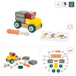 Janod Brico'Kids Bear Car - 24 Accessories for Builders