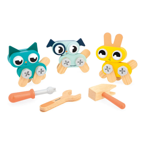 Janod Brico'Kids Animals Set - 53 Pieces for Creative Play