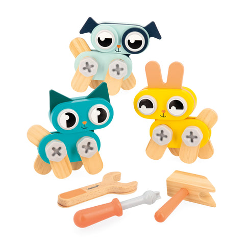 Janod Brico'Kids Animals Set - 53 Pieces for Creative Play