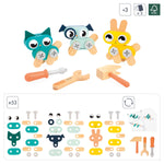 Janod Brico'Kids Animals Set - 53 Pieces for Creative Play