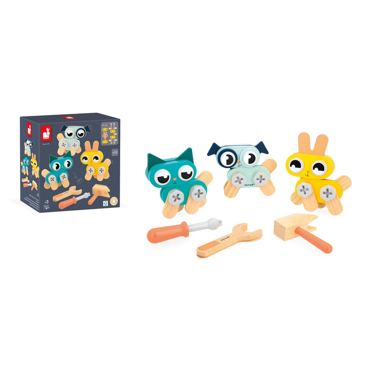 Janod Brico'Kids Animals Set - 53 Pieces for Creative Play