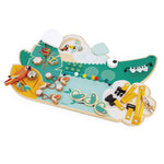 Janod Crocodile Busy Board - Jungle Motor Skills Activity