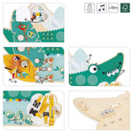 Janod Crocodile Busy Board - Jungle Motor Skills Activity