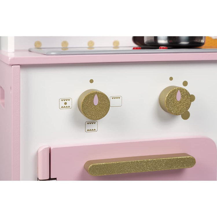 Janod Candy Chic Big Cooker - Lights, Sounds, 6 Accessories