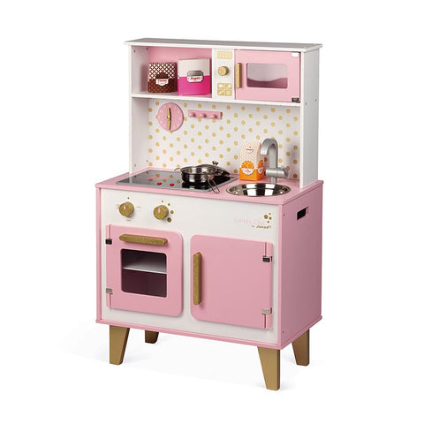 Janod Candy Chic Big Cooker - Lights, Sounds, 6 Accessories