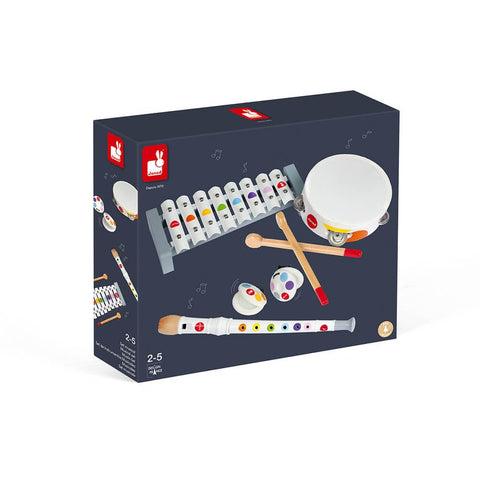 Janod Confetti Music Set - 4 Wooden Instruments to Play