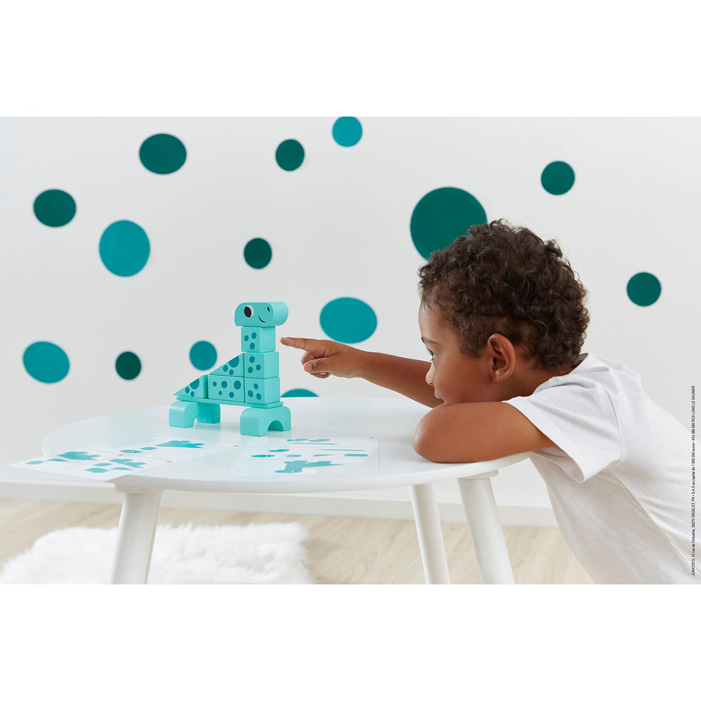 Janod Dino Stacking Blocks - 31 Pieces Build 3 Dinosaurs
