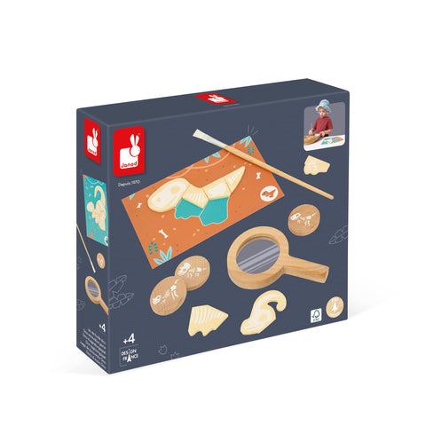 Janod Dinosaur Dig Puzzle - Excavate and Build Prehistoric Fun