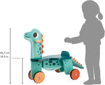 Janod Portosaurus Ride-On - Steerable Wooden Dino Adventure