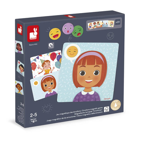 Janod Emotions Magnetic Game - Discover 10 Everyday Feelings
