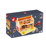 Janod My First Barn - 18 Pieces, 10 Animals, Magnetic Tractor