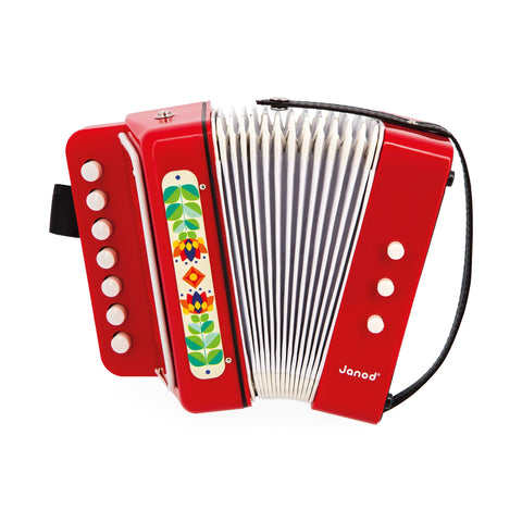 Janod Gioia Accordion - Musical Play for Ages 3 to 5 Years