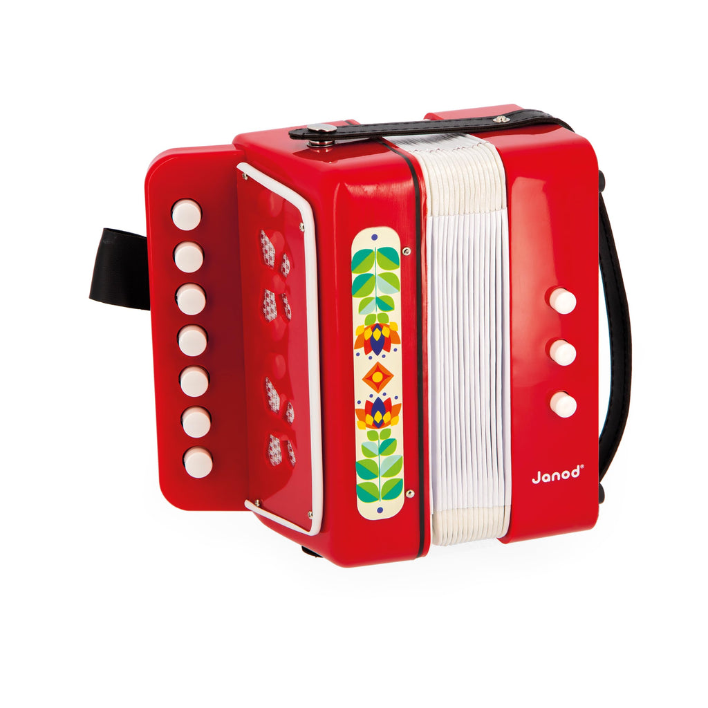 Janod Gioia Accordion - Musical Play for Ages 3 to 5 Years