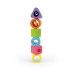 Janod I Wood Puzzle - 6 Sensory Blocks With Sounds and Fun