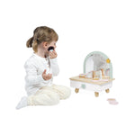 Janod Unicorn Dressing Table - Wooden Vanity with 7 Accessories