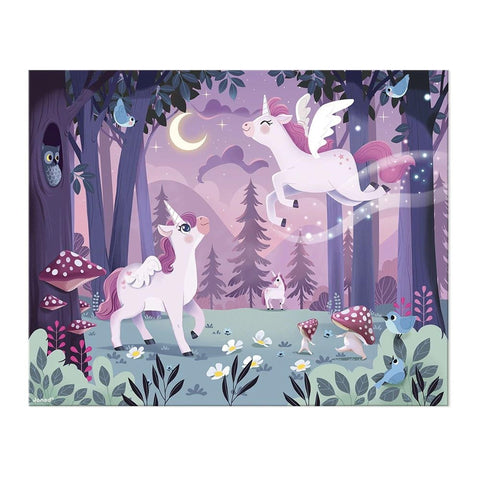 Janod Unicorn Jigsaw Puzzle - 54 Pieces in a Carry Case